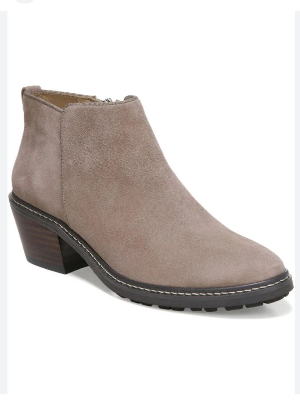 New Sam Edelman Pryce Gray Suede Ankle Boots 8